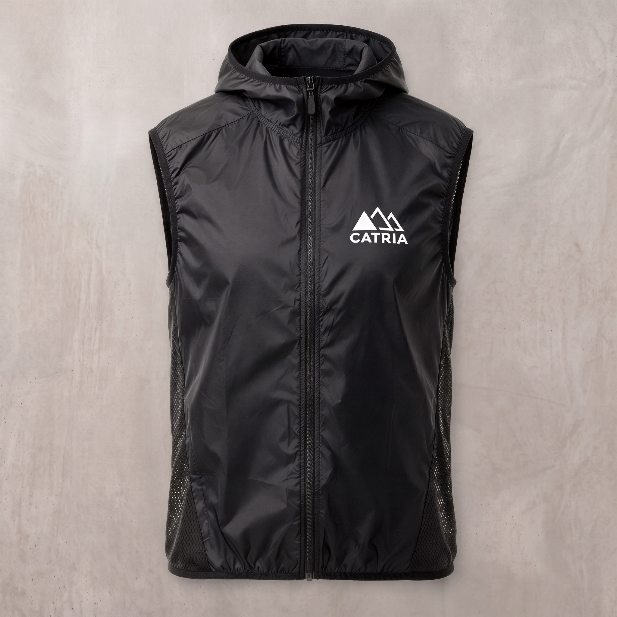 Bora — Gilet Antivento con Cappuccio da Corsa
