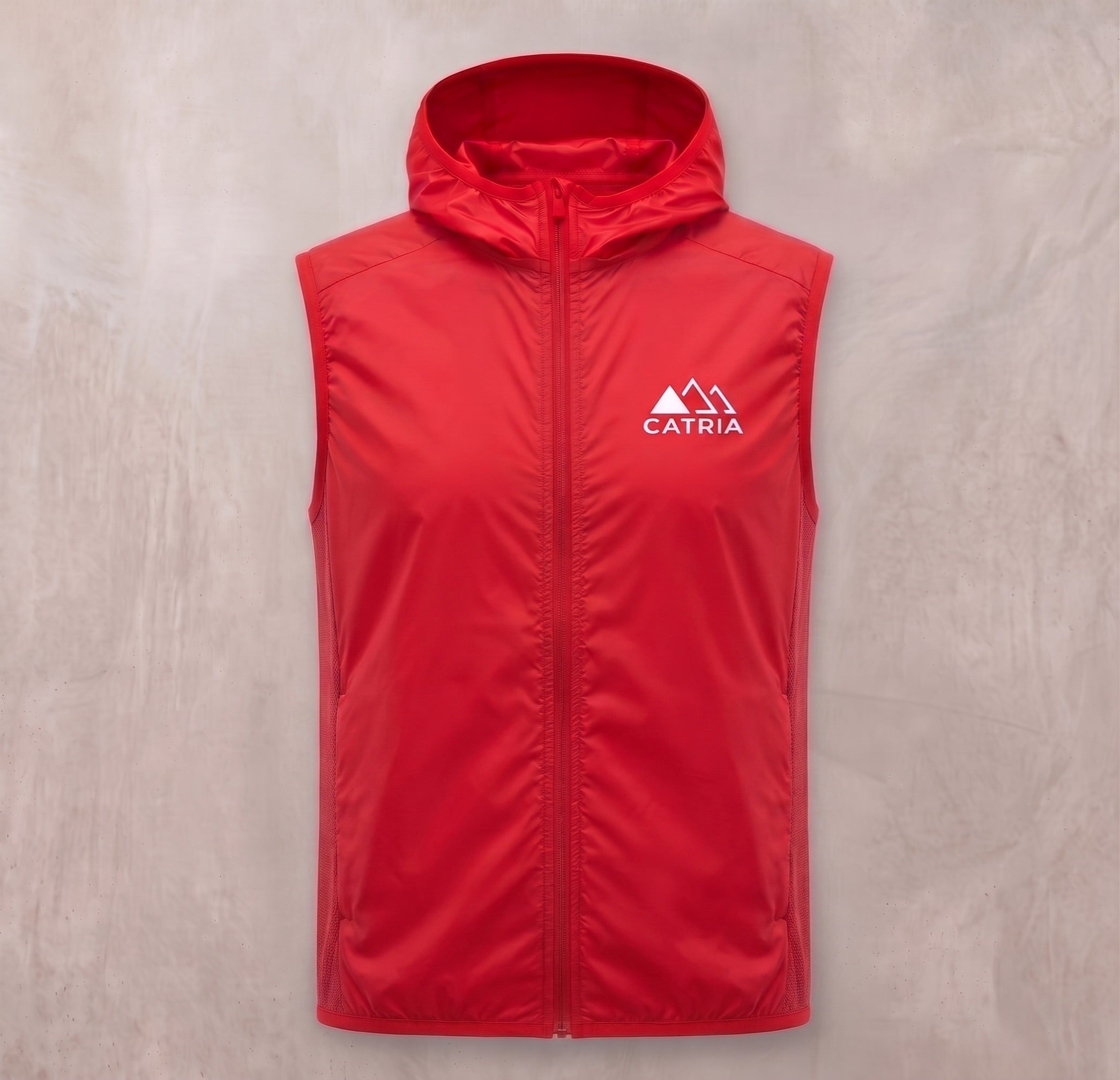 Bora — Gilet Antivento con Cappuccio da Corsa